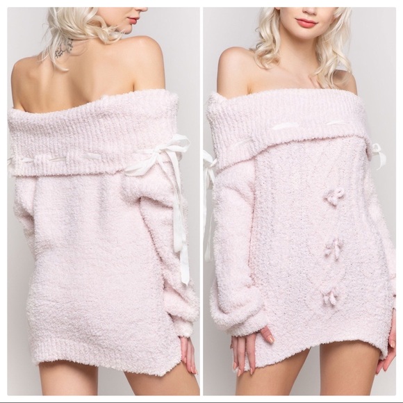 POL Dreamy Powder Pink Berber Fleece Sweater - Picture 9 of 14